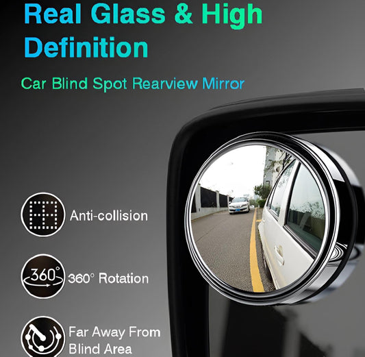 🚗 Blind Spot Mirror (2PCS) | Safer Driving with Wide-Angle View